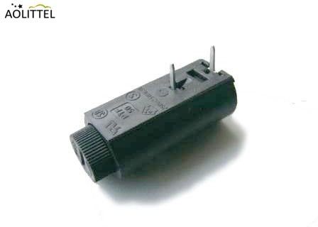 Supporto cilindrico PTF-45 del fusibile del PWB di verticale 5x20mm di Shocksafe 10 amp 250 volt con il coperchio a vite 10 millimetri di gioco di Pin