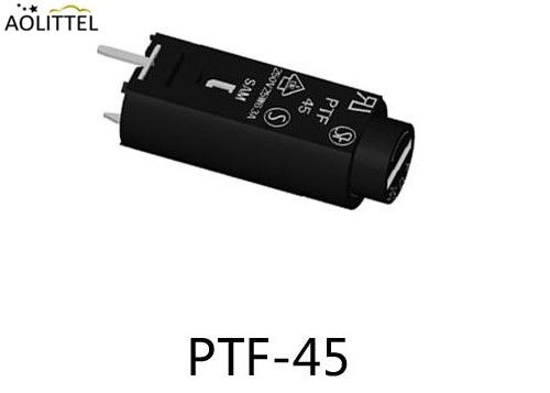 Supporto cilindrico PTF-45 del fusibile del PWB di verticale 5x20mm di Shocksafe 10 amp 250 volt con il coperchio a vite 10 millimetri di gioco di Pin