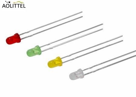 diodi luminescenti alimentabili bianchi ultra luminosi rotondi LED della cima LED RGB di 3mm chiari