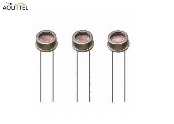 Sensore della luce del fotoresistore del LDR di incapsulamento del metallo del diametro 5mm con resistenza scura 0.2-20 MOhm