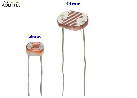 Sensore rivestito a resina epossidica GM11528 della luce del fotoresistore del diametro della cellula fotoelettrica 11mm con resistenza leggera 10-20 KOhm