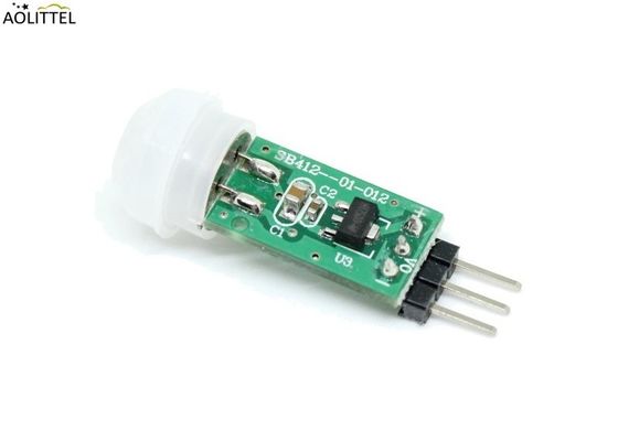 sensore di moto infrarosso passivo del modulo miniatura del regolatore PIR Dectector di 3M-5m SB412 con la resistenza del PWB della lente di Fresnel