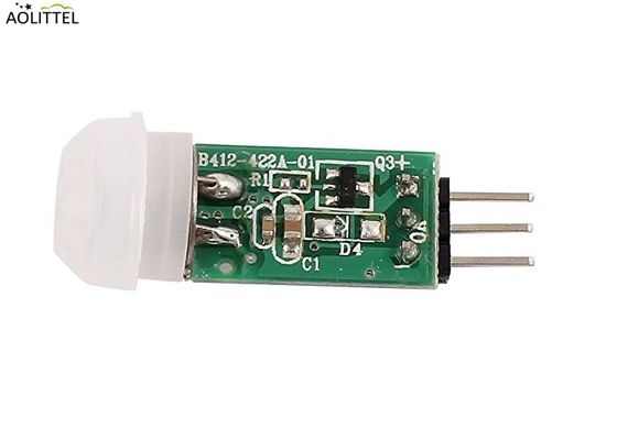 sensore di moto infrarosso passivo del modulo miniatura del regolatore PIR Dectector di 3M-5m SB412 con la resistenza del PWB della lente di Fresnel