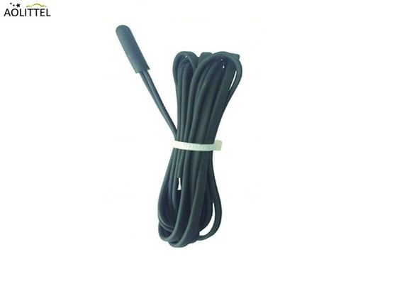 Sensore di temperatura dell'iniezione 6x15mm NTC del TPE IP68 micro 10KΩ±1% B2550=3950±1% con il cavo piano di tipo B AWG26# 2 metri