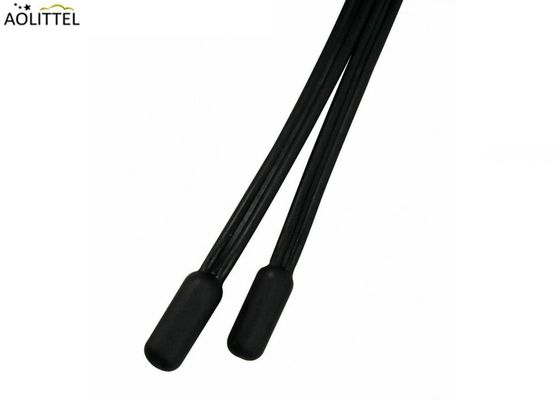 Sensore di temperatura dell'iniezione 6x15mm NTC del TPE IP68 micro 10KΩ±1% B2550=3950±1% con il cavo piano di tipo B AWG26# 2 metri