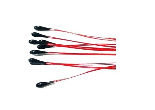 Termistore miniatura verniciato preciso 30KOhm 3953 della perla NTC del sensore del cavo di applicazione medica con cavo smaltato pieghevole