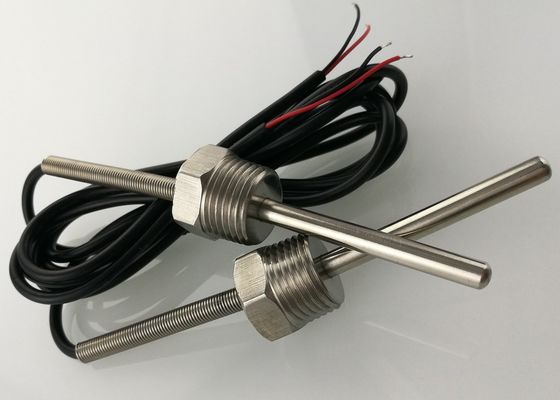 Sensore di temperatura a vite del filo 50mm di misura 1/2» NPT delle temperature dell'acqua il micro 10K con 1m ha protetto il cavo UL2464 22AWG