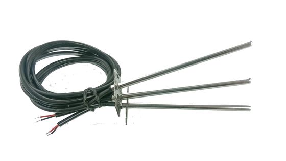 Sensore di temperatura della condotta del frigorifero micro 10K 3380 600mm con il supporto della flangia dell'acciaio inossidabile per condizionamento d'aria centrale