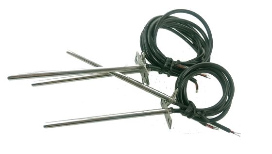 Sensore di temperatura della condotta del frigorifero micro 10K 3380 600mm con il supporto della flangia dell'acciaio inossidabile per condizionamento d'aria centrale