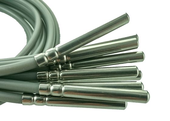 Sensore di temperatura di resistenza del platino della classe B PT100 di RTD micro una lunghezza dei 2 tester con l'alloggio dell'acciaio inossidabile 304 di 6x50mm