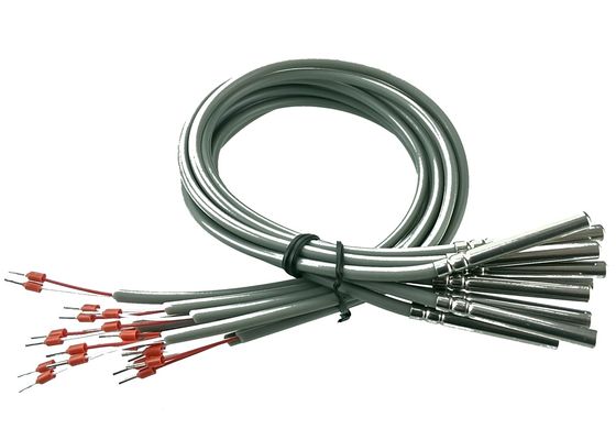 Sensore di temperatura di resistenza del platino della classe B PT100 di RTD micro una lunghezza dei 2 tester con l'alloggio dell'acciaio inossidabile 304 di 6x50mm