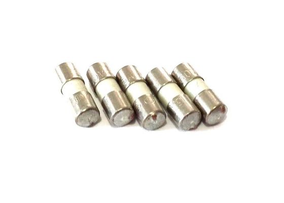 Fusibile ceramico Non Resettable al piombo assiale 2.5A 250VAC della metropolitana di volta di risposta rapida l'un con il colpo veloce di 3.6x10mm sceglie il cappuccio