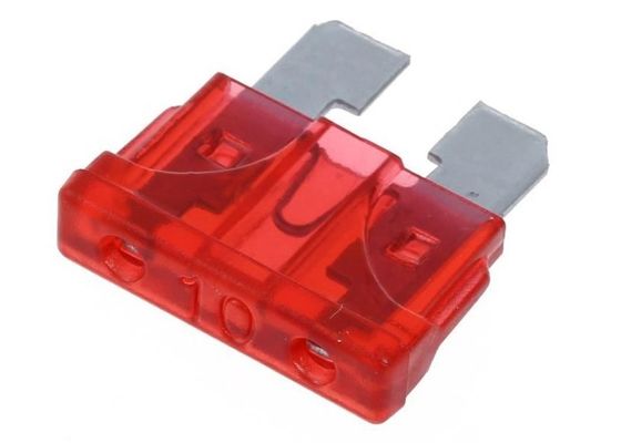 Rosso automatico del fusibile 10A 32V della lama di ATC di ATO di stile automobilistico standard del Regular 19x19x4mm per l'adattatore automatico del rubinetto del supporto del fusibile