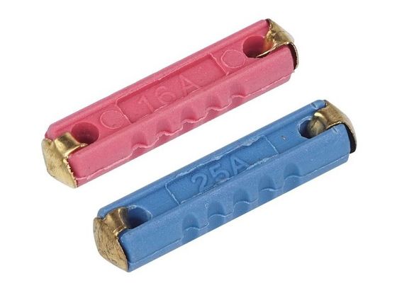 Il fusibile automatico europeo in lega di zinco standard 32VDC 5A-40A della bachelite 6x24mm di DIN72581 GBC per la lama automatica dell'automobile automobilistica di UE fonde