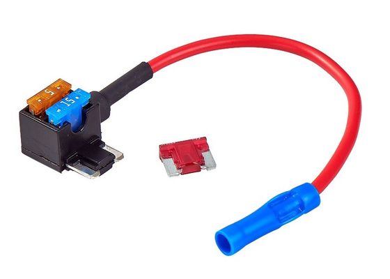Rubinetto del fusibile del supporto del fusibile della lama dell'automobile del Aggiungere-UN-circuito mini di stile di basso profilo automobilistico di BANCOMAT ATT ACN APS nel a due vie 12V 24V