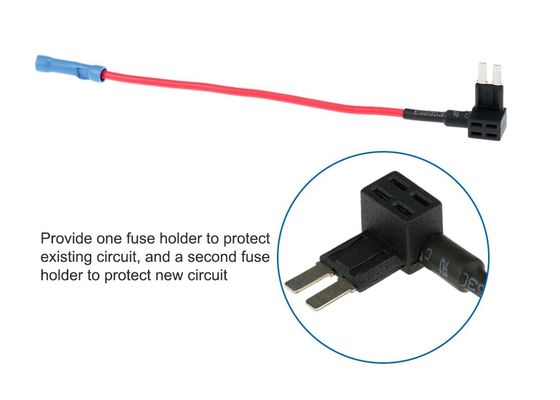 Micro2 il micro II ATA aggiunge rosso automatico del supporto UL1015 16AWG del fusibile del camion in-linea dell'automobile del circuito 32V 15A un mini con l'adattatore del fusibile