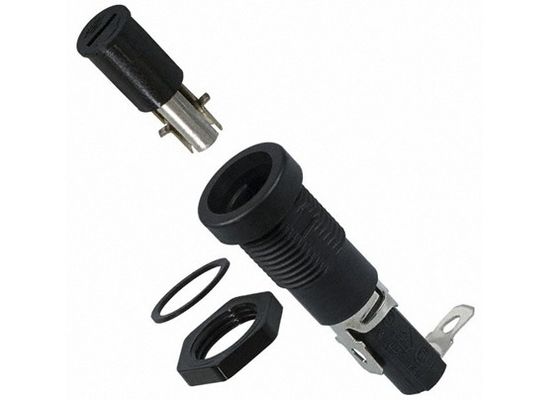 Supporto verticale Scossa-sicuro scanalato H3-02 10A 250VAC del fusibile del PWB del supporto di Fingergrip del cappuccio per il fusibile cilindrico della metropolitana di vetro di 5x20mm