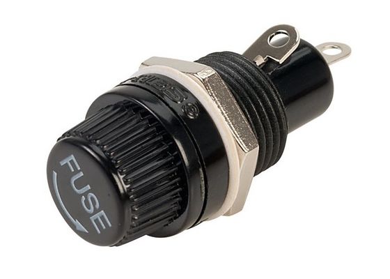 Blocchetto a vite miniatura della scatola del supporto del fusibile del PWB della cartuccia di infiammabilità di UL94 V0 per i fusibili ceramici 10A 250V della metropolitana di 5x20mm