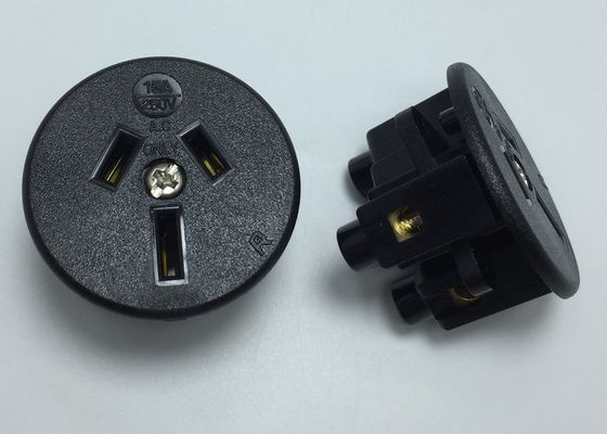 Amp elettrico 250VAC di Palo 15 della presa di corrente dell'internazionale di CA di potere termoplastico residente del recipiente 94V-2 Australia 3