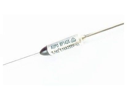 Fusibile al piombo assiale termico del termostato di temperatura di cassa del metallo di TF 142℃ 250V 16A BF142X del fusibile di taglio di Aupo con il VDE ROHS ccc