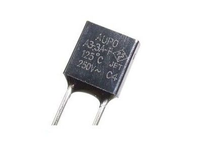 Collegamenti termici termici della custodia in plastica di TF 125℃ 250V 3A A3-3A-F di taglio del fusibile di Aupo di protezione di temperatura per gli elettrodomestici