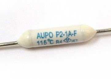 Alloggio ceramico del fusibile termico assiale di taglio di 102 gradi con la resistenza interna bassa