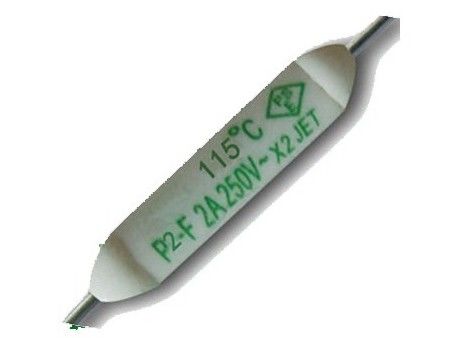 Al piombo assiale termico ceramico di taglio 125C 250V 2A di TF del fusibile della pallina Subminiature di Aupo P3-F Pico per il condizionatore d'aria