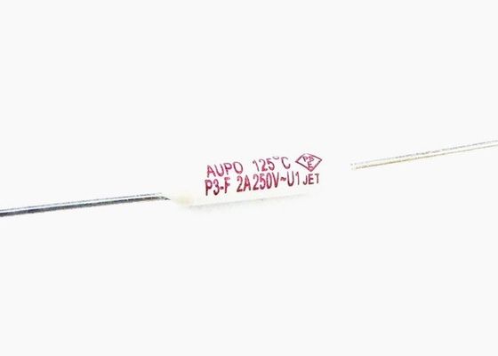 Al piombo assiale termico ceramico di taglio 125C 250V 2A di TF del fusibile della pallina Subminiature di Aupo P3-F Pico per il condizionatore d'aria