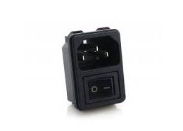 Innesto a vite femminile di CA degli incavi 15A 250V delle spine di corrente elettriche di CA di IEC 60320 C14 3PIN con l'interruttore on-off