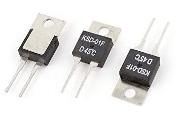 TO-220 taglio termico Fus del ripristino automatico del pacchetto KSD-01F 85C NC del controllo della temperatura del termostato bimetallico chiuso normale del commutatore