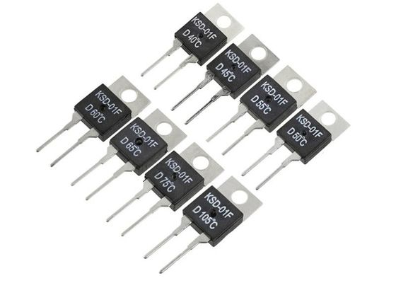 TO-220 taglio termico Fus del ripristino automatico del pacchetto KSD-01F 85C NC del controllo della temperatura del termostato bimetallico chiuso normale del commutatore