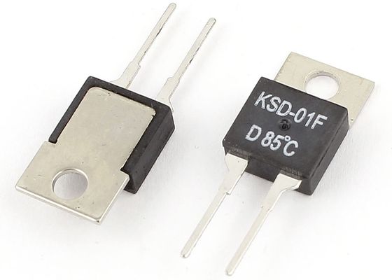 TO-220 taglio termico Fus del ripristino automatico del pacchetto KSD-01F 85C NC del controllo della temperatura del termostato bimetallico chiuso normale del commutatore