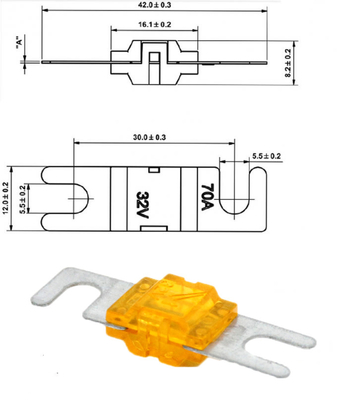 ANS AUTO Fusibili 32V 20A 30A 40A 50A 60A 70A 80A 100A 120A 125A 150A 175A 200A