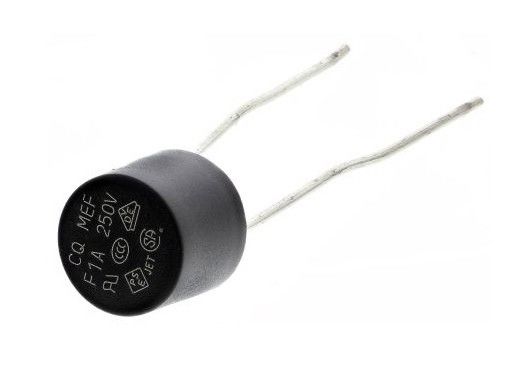 VDE del MEF Subminiature 001 F1A 250V 8.35x7.7mm del fusibile del cappuccio di plastica cilindrico sostituto veloce con il pacchetto alla rinfusa del nastro