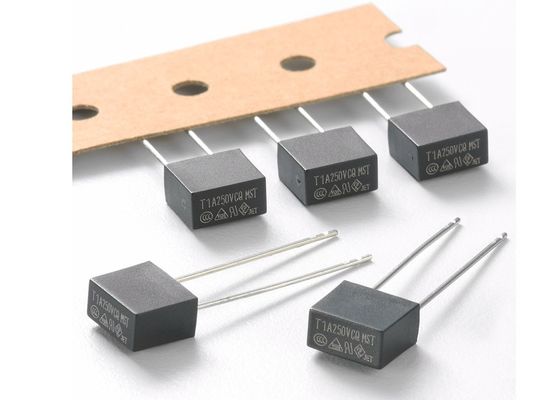 A forma di scatola al piombo radiali del PWB del ccc CQC PSE rallentano il fusibile miniatura MST 002 2A 250VAC 300V 400V 8.35x7.7mm del colpo