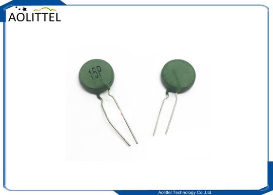 passo 5mm 100R del termistore ptc 15P 15mm di 15mm 120 verde della resistenza termica 200mA di grado per il circuito di CA delle Telecomunicazioni