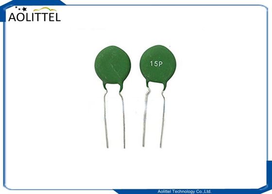passo 5mm 100R del termistore ptc 15P 15mm di 15mm 120 verde della resistenza termica 200mA di grado per il circuito di CA delle Telecomunicazioni
