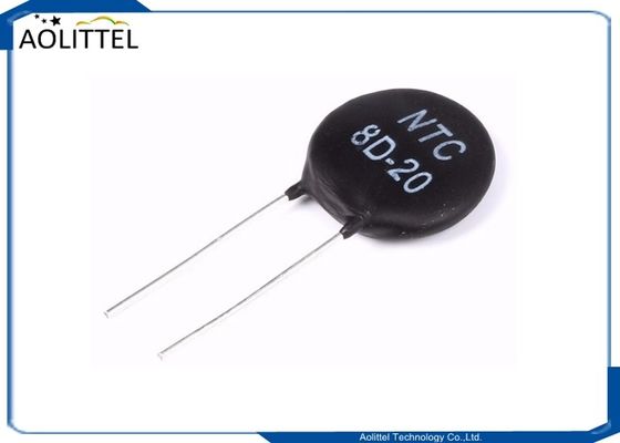 Limitatore corrente di afflusso dei termistori 8D-20 8D20 8ohms 6Amp 20mm di potere NTC di protezione di circuito MF72