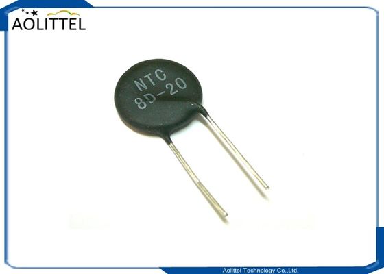 Limitatore corrente di afflusso dei termistori 8D-20 8D20 8ohms 6Amp 20mm di potere NTC di protezione di circuito MF72