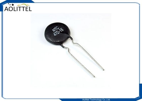 Afflusso corrente termico 3A della resistenza 47Ohm 15mm della resistenza NTC 47D-15 47D15 del termistore del disco NTC limitato