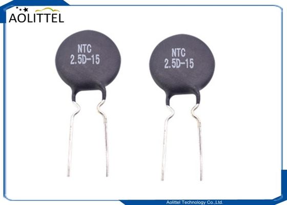 Passo negativo 7.5mm di coefficiente di temperatura 7A di ohm 15mm del termistore 2.5D-15 2,5 del disco NTC