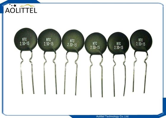 Passo negativo 7.5mm di coefficiente di temperatura 7A di ohm 15mm del termistore 2.5D-15 2,5 del disco NTC