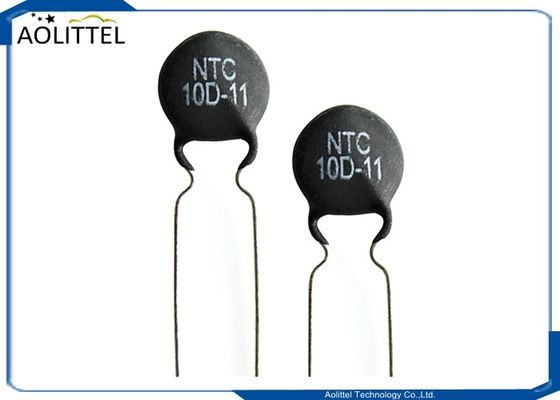 Termistore corrente 11mm 3A del disco NTC dei soppressori 10D-11 di afflusso 10 ohm +/--20% 10D11 P7.5mm