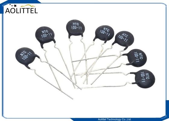 Termistore corrente 11mm 3A del disco NTC dei soppressori 10D-11 di afflusso 10 ohm +/--20% 10D11 P7.5mm