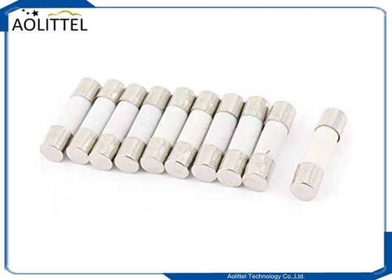 Valvole a cartuccia ceramiche ad azione ritardata ad alta tensione 5x20mm 500V 500mA con la sabbia protetta contro le esplosioni